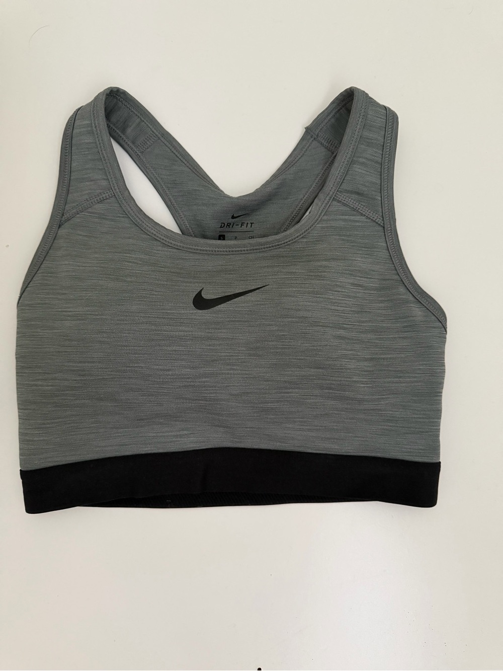 Nike Dri-FIT Gray Racerback Sports Bra